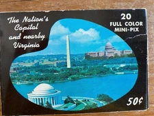 Vintage Washington DC  Mini POST CARD Souvenir set Very Good Condition.