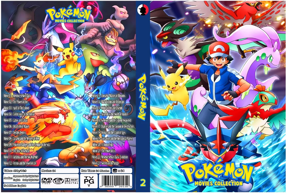 Dvd Anime Pokémon Todos Os Filmes + Origens Dublado - Desconto no