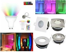 Faretto impermeabile IP65 doccia 8W led Cromoterapia da incasso luce RGB RGBW