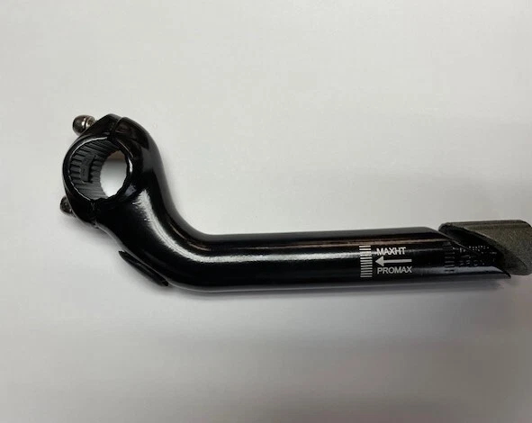 Promax Alloy High Rise Quill stem 1 1/8" 50mm x 40 degree Rise 25.4 Clamp US1   - Image 2 of 4