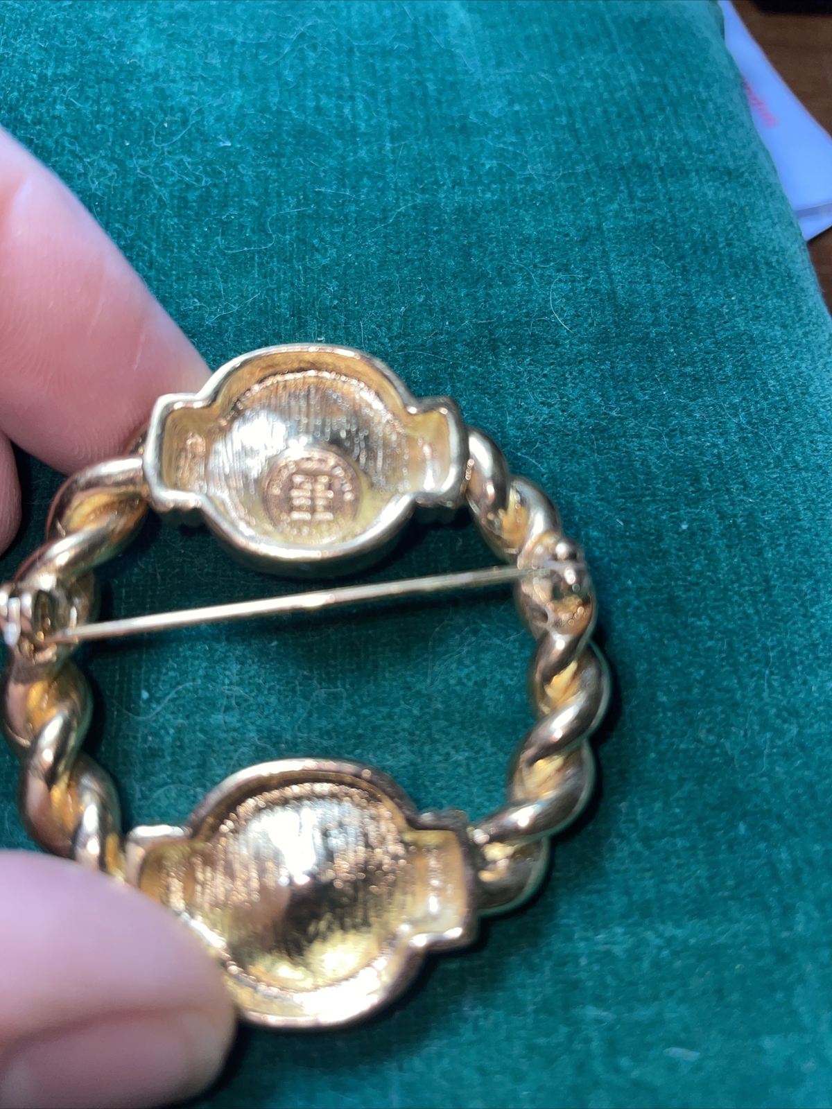 stunning large Givenchy signed rhinestone brooch … - image 3