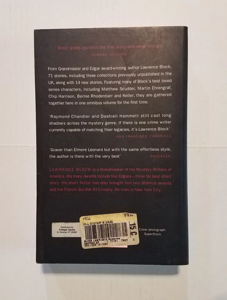 Lawrence Block The Collected Mystery Stories Trade Paperback good preowned Foto 2 de 3