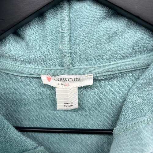 Crewcuts Hoodie Girls Size XL Blue Green Long Sleeve Full Zip - Picture 5 of 11