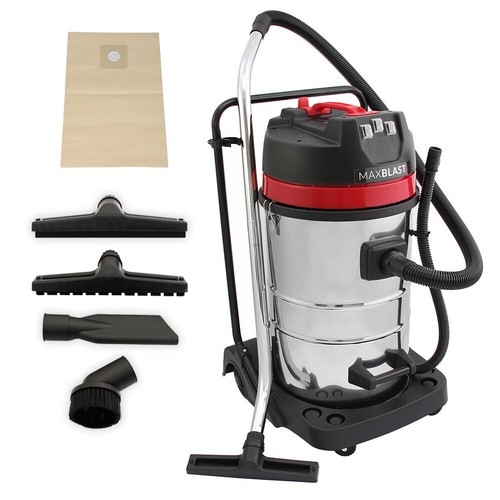 Aspirapolvere Industriale Bagnato e Asciutto 80L AUTOLAVAGGIO POLI KIT 6pc  KIT GRATIS 3000W | eBay