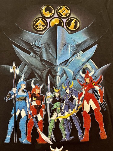 Camicia vintage rara anime Ronin Warriors anni '90 taglia media - Foto 3 di 6