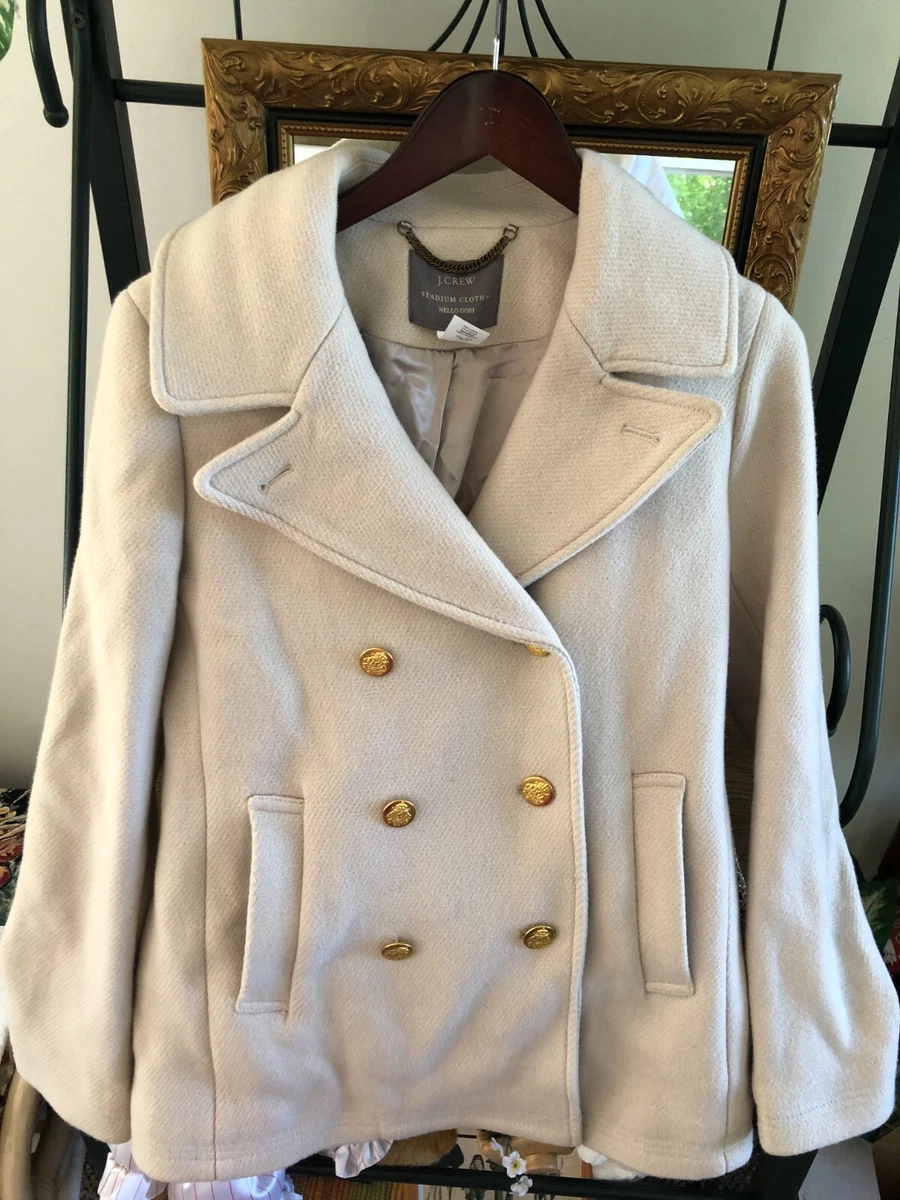 J crew two hotsell tone wool blend coat