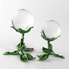 Metal Display Stand for Crystal Ball Minerals Sphere Stone Globe Holder Base