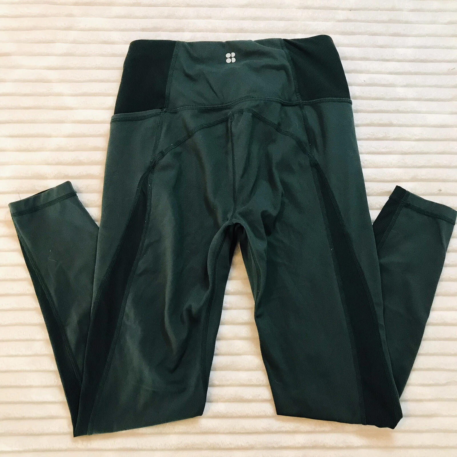 sweaty-betty super soft high waist flow ribbed yoga workout leggings