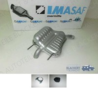 Imasaf ESD Auspuff Endtopf + Anbauteile für Opel Vectra C + GTS 2.2 16V