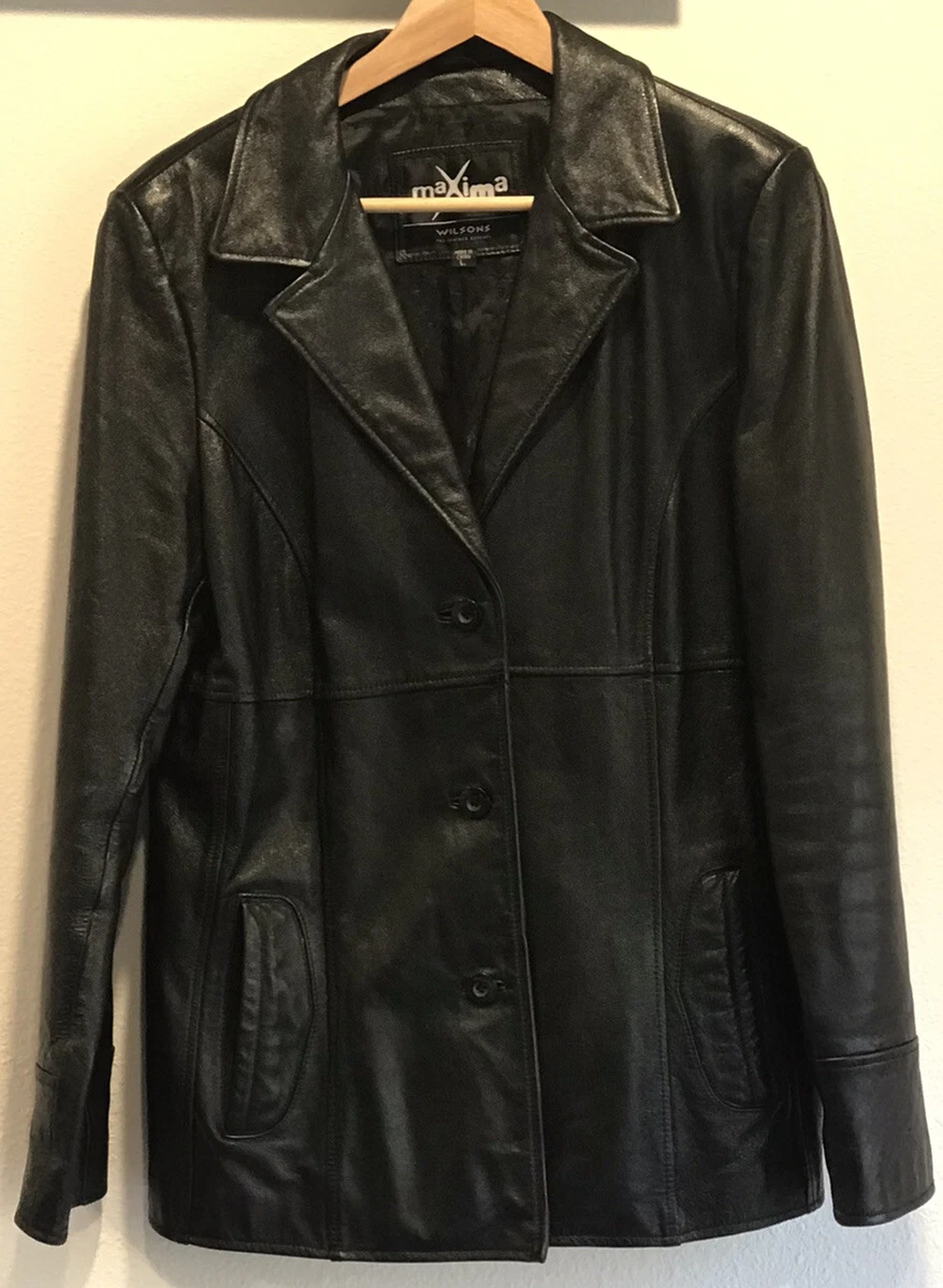 Wilsons maxima women's leather best sale jacket