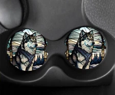 Husky Set of 2 Neoprene Car Coasters