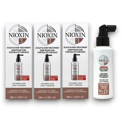 Nioxin System 3 Scalp Treatment 3.38 oz New Boxed PACK OF 3