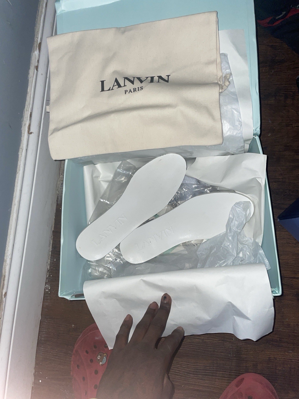 Black And White Reflective Lanvins