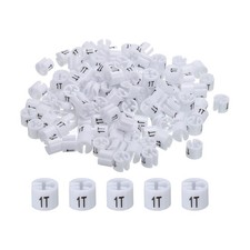 150 x Clothes Hanger Marker 1T White Colored Hanger Sizer Garment Tag
