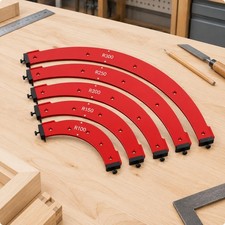 5 Pieces Curved Carpentry Curved Template Aluminum Alloy Carpentry Curved