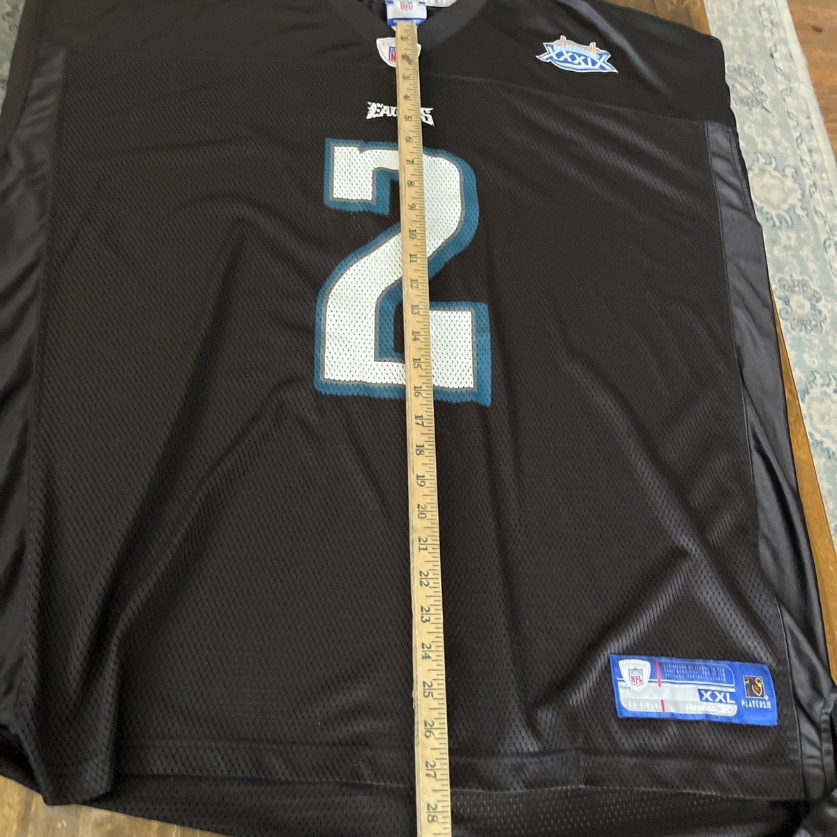 David Akers Vintage Eagles Super Bowl Reebok NFL Equipment Jersey