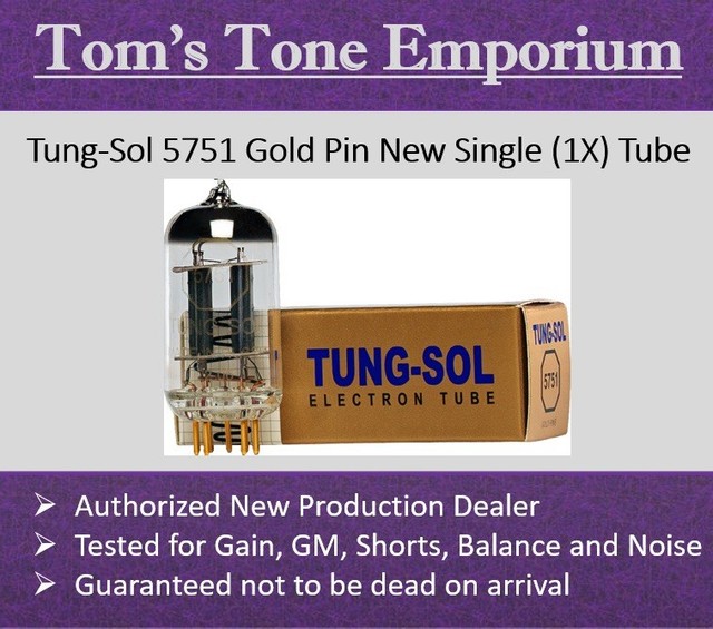 Tung-Sol 5751 Gold Pins