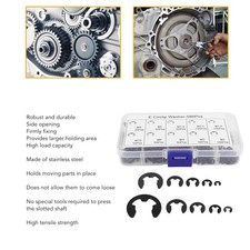E Circlip Washer 580Pcs Great Tensile Strength E Type Circlip Retaining Washer☜
