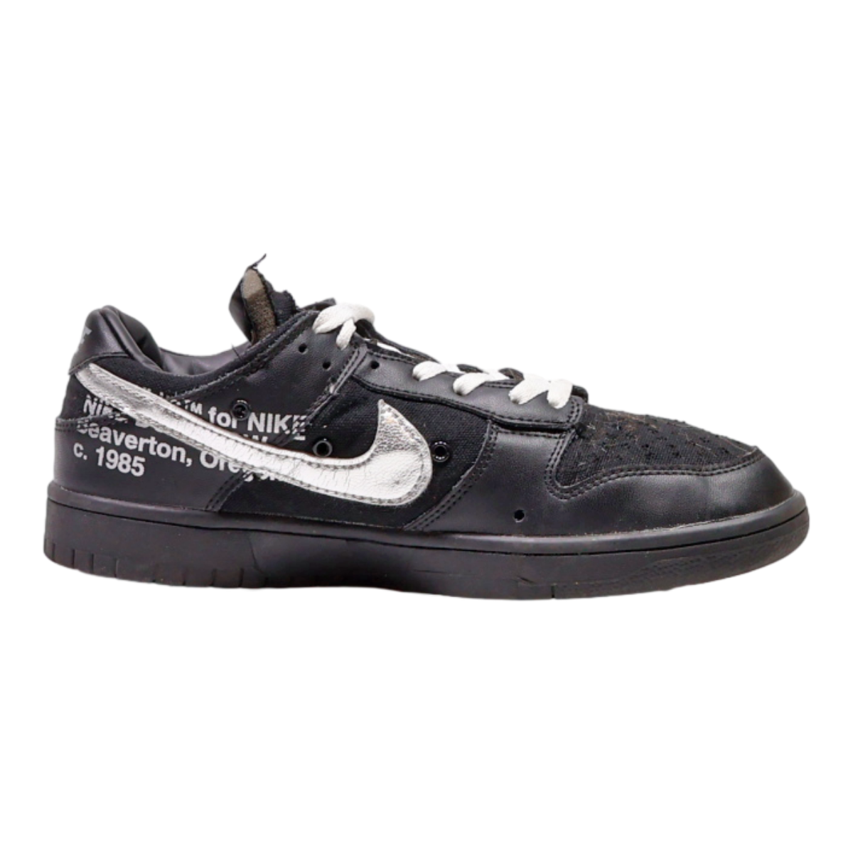 OFF WHITE X NIKE NIKE Dunk X OFF WHITE 2021 Sneaker Scarpe da Ginnastica Nero Pelle DM1602 001 Uomo UK 8 5