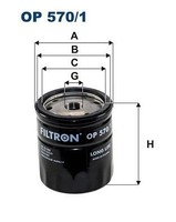 Filtron ÖLfilter OP 570/1 FüR Opel Rover Chevrolet Irmscher Saab Daewoo
