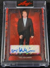 Val Kilmer 2025 Leaf Red Carpet Autograph Card # 1/2 Auto Top Gun Batman Forever