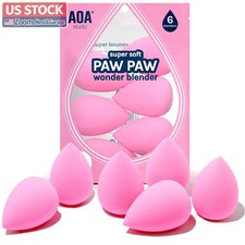 US Stock 6 Pack Makeup Sponges AOA Studio Latex Free High Definition Blend