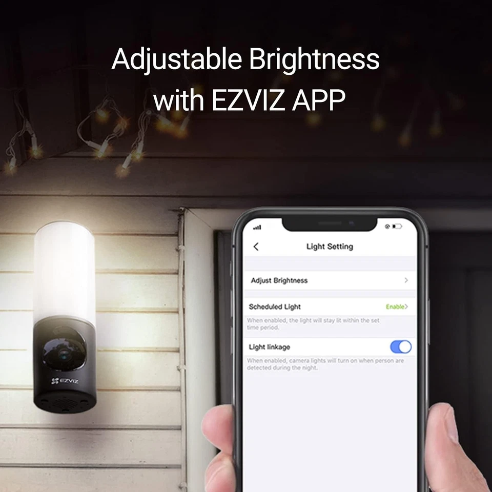Ezviz LC3 Smart Security Wall Light Camera With Smart Vision &Ai Human Detection - Image 3 of 4