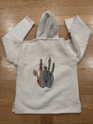 Grateful Dead Fish Baja Drug Rug Hoodie Medium