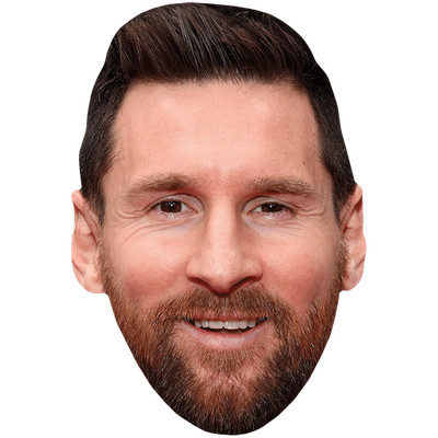 Lionel Messi (Smile) Celebrity Mask, Flat Card Face, Fancy Dress Mask