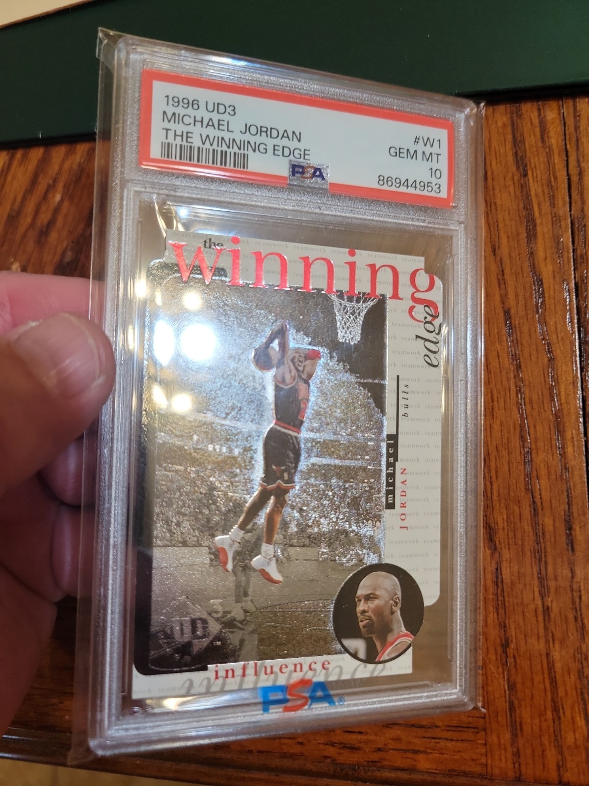 UD3 The Winning Edge Michael Jordan #W1 PSA 10