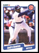 Andre Dawson 1990 Fleer #29 Chicago Cubs MLB READ FREE SHIPPING AutographDen
