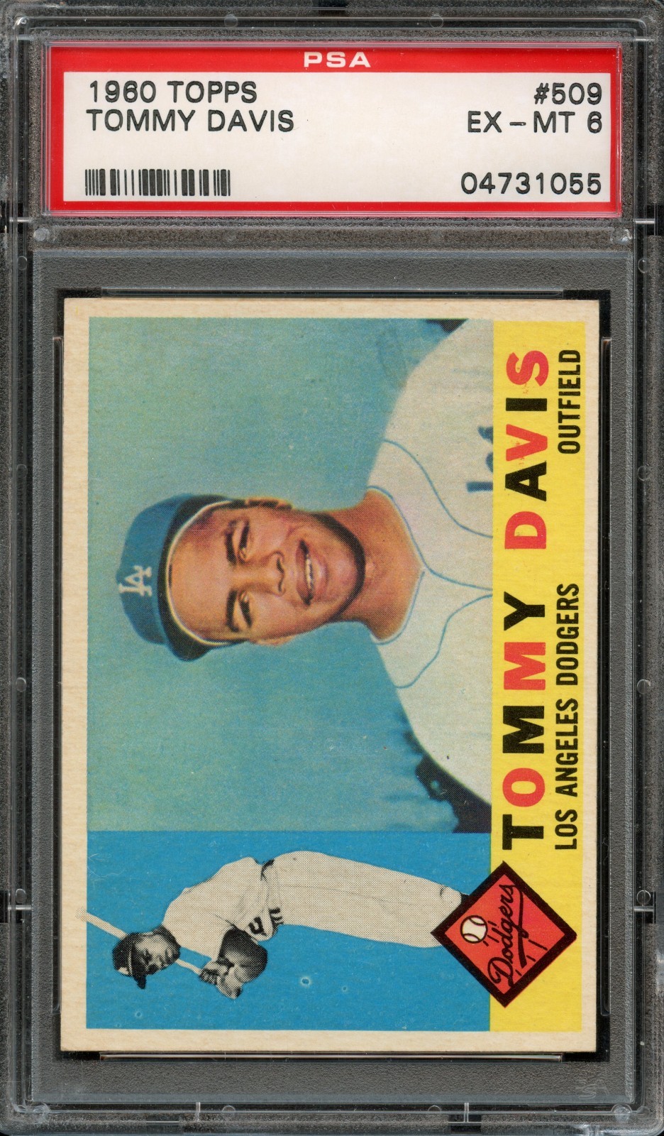 BB - 1960 Topps - #509 - Tommy Davis - PSA 6 - EX-MT