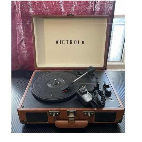 Victrola VSC-550BT Bluetooth Turntable Brown 33/45/78 RPM RCA Headphone 2022