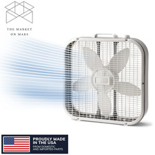 20 3-speed Classic Box Fan With Weather-resistant Motor White B20200 20 3-speed Classic Box Fan With Weather-resistant Motor White B20200