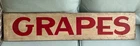 Vintage GRAPES Hand Painted Folk Art Primitive Wooden Sign ARTIST SIGNED Talbot