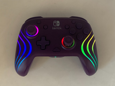 PDP Gaming Afterglow Wave Wireless Nintendo Switch Pro Controller Purple