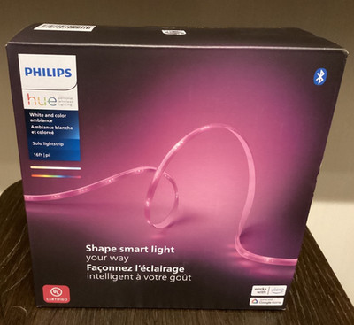 Philips Hue 16ft Smart LED Lightstrip RGB Color Changing Dimmable App Voice Cont