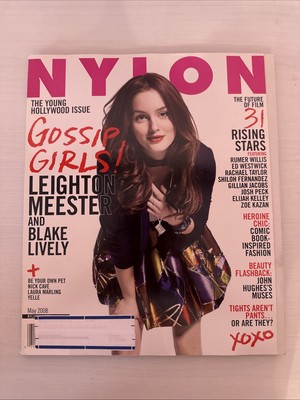 NEW Vintage NYLON Gossip Girls May 2008 Leighton Meester Cover