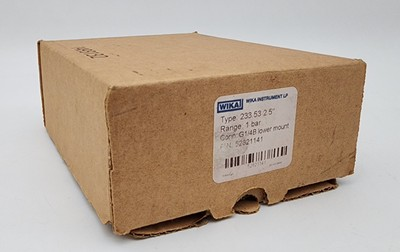 #ad Wika Pressure Gauge: 2 1 2quot; 0 1 BAR 1 4quot; Thread 31378672 233.53 2.5quot; *NDA* $178.60