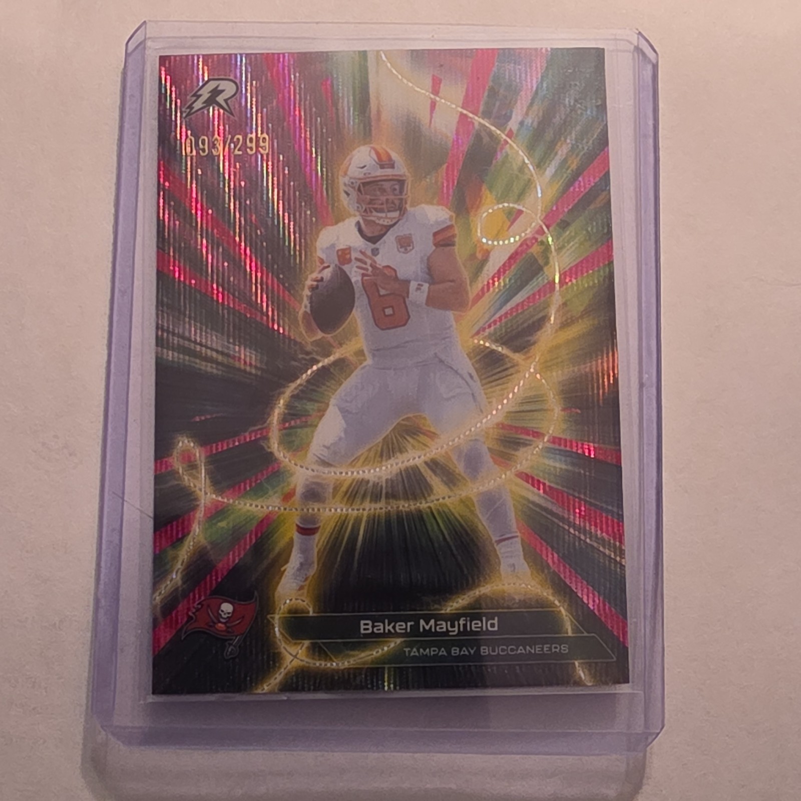 Red Insett Topps 2025 Resurgence ConduCtors Insert Baker Mayfield #C-8 Bucs 093/ ...