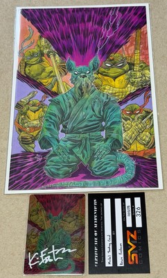 TMNT #1 Variant Comic & Metal Card [NM/NM+] - Signed Kevin Eastman w/ COA