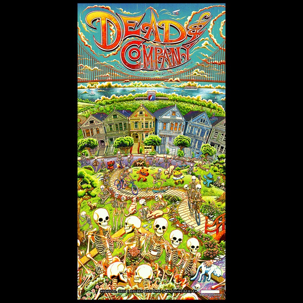 DEAD & COMPANY ポスター ゴールデンゲートパーク2025 Dead & Company Golden Gate Park Event Poster August 1-3