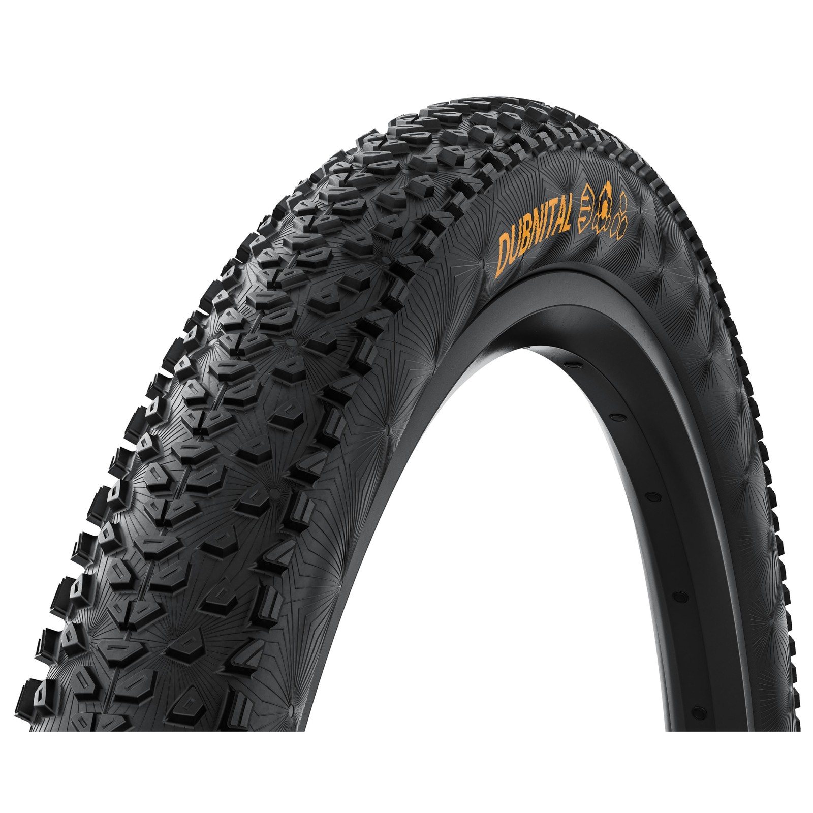 Continental Dubnital Tyre - 29 x 2.4 Inch - Race Rapid - Foldable - Black - MTB
