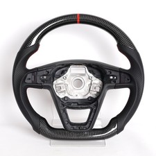 Real Carbon Fiber Flat Steering Wheel For 14+Seat Leon Cupra MK2 Tarraco Arona