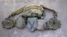 Old US Desert Storm/Iraq War Medical Supply Backpack & Belt & Pouches & Canteens