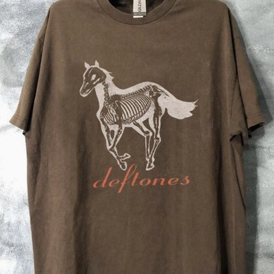 Vintage Deftones band unisex dark choco t-shirt QT5437
