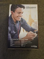 HyperX Wired Cloud Music Earbuds Sealed New NIB Nintendo Gamer Accessory RARE!🎧