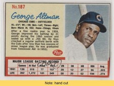 1962 Post George Altman (Parens After 1955) #187 READ c1a