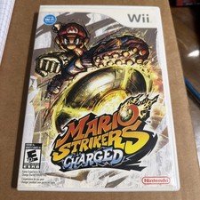Mario Strikers Charged (Nintendo Wii, 2007) Video Game.  CIB