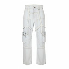 OFF-WHITE c/o VIRGIL ABLOH Bleached Cargo Over Women's Jeans W26 Baggy RRP2088